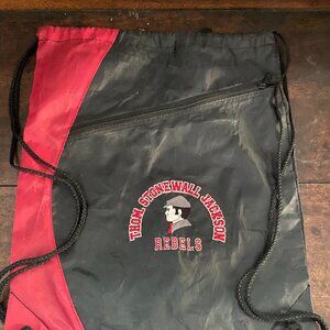 Vintage School Mascot String Bag Drawstring Spotpack Backpack Stonewall Rebels